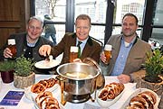 Weißwurstfrühstück mit Chrstian Schottenhamel, Andreas Steinfatt und Florian Lechner (©Foto: Martin Schmitz)